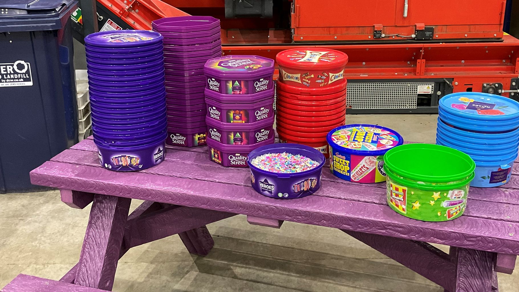 Thousands of used sweet tubs are being used to help charities News